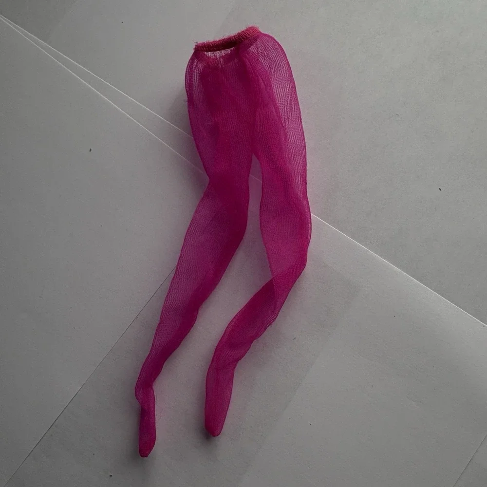 Vintage Barbie Pink Magenta Sheer Pantyhose Tights